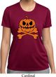 Halloween Pumpkin Skeleton Ladies Moisture Wicking Shirt
