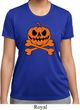 Halloween Pumpkin Skeleton Ladies Moisture Wicking Shirt