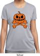 Halloween Pumpkin Skeleton Ladies Moisture Wicking Shirt