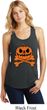Halloween Pumpkin Skeleton Ladies Racerback Tank Top