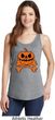 Halloween Pumpkin Skeleton Ladies Tank Top