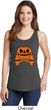 Halloween Pumpkin Skeleton Ladies Tank Top