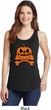 Halloween Pumpkin Skeleton Ladies Tank Top