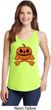 Halloween Pumpkin Skeleton Ladies Tank Top