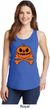 Halloween Pumpkin Skeleton Ladies Tank Top