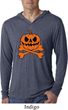Halloween Pumpkin Skeleton Lightweight Hoodie Shirt
