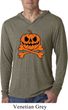 Halloween Pumpkin Skeleton Lightweight Hoodie Shirt