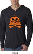 Halloween Pumpkin Skeleton Lightweight Hoodie Shirt