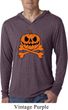 Halloween Pumpkin Skeleton Lightweight Hoodie Shirt