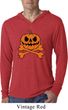 Halloween Pumpkin Skeleton Lightweight Hoodie Shirt