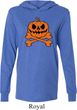 Halloween Pumpkin Skeleton Lightweight Hoodie Tee