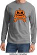 Halloween Pumpkin Skeleton Long Sleeve Shirt