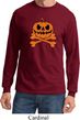 Halloween Pumpkin Skeleton Long Sleeve Shirt
