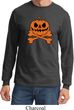 Halloween Pumpkin Skeleton Long Sleeve Shirt