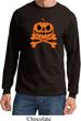 Halloween Pumpkin Skeleton Long Sleeve Shirt
