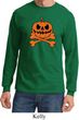 Halloween Pumpkin Skeleton Long Sleeve Shirt
