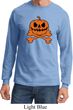 Halloween Pumpkin Skeleton Long Sleeve Shirt