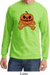 Halloween Pumpkin Skeleton Long Sleeve Shirt