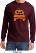 Halloween Pumpkin Skeleton Long Sleeve Shirt
