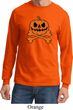 Halloween Pumpkin Skeleton Long Sleeve Shirt