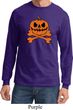 Halloween Pumpkin Skeleton Long Sleeve Shirt