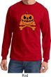 Halloween Pumpkin Skeleton Long Sleeve Shirt