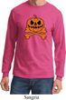 Halloween Pumpkin Skeleton Long Sleeve Shirt