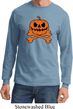Halloween Pumpkin Skeleton Long Sleeve Shirt