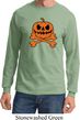Halloween Pumpkin Skeleton Long Sleeve Shirt