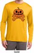 Halloween Pumpkin Skeleton Mens Dry Wicking Long Sleeve Shirt