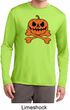 Halloween Pumpkin Skeleton Mens Dry Wicking Long Sleeve Shirt