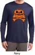 Halloween Pumpkin Skeleton Mens Dry Wicking Long Sleeve Shirt