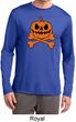 Halloween Pumpkin Skeleton Mens Dry Wicking Long Sleeve Shirt