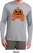 Halloween Pumpkin Skeleton Mens Dry Wicking Long Sleeve Shirt