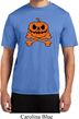Halloween Pumpkin Skeleton Mens Moisture Wicking Shirt