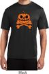 Halloween Pumpkin Skeleton Mens Moisture Wicking Shirt