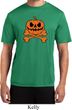 Halloween Pumpkin Skeleton Mens Moisture Wicking Shirt