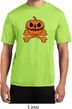 Halloween Pumpkin Skeleton Mens Moisture Wicking Shirt