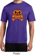 Halloween Pumpkin Skeleton Mens Moisture Wicking Shirt