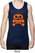 Halloween Pumpkin Skeleton Mens Moisture Wicking Tanktop
