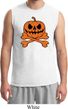Halloween Pumpkin Skeleton Mens Muscle Shirt