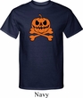 Halloween Pumpkin Skeleton Mens Tall Shirt