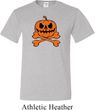 Halloween Pumpkin Skeleton Mens Tall Shirt
