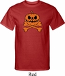 Halloween Pumpkin Skeleton Mens Tall Shirt