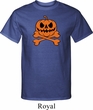 Halloween Pumpkin Skeleton Mens Tall Shirt