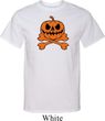 Halloween Pumpkin Skeleton Mens Tall Shirt