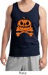 Halloween Pumpkin Skeleton Mens Tank Top