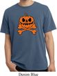 Halloween Pumpkin Skeleton Pigment Dyed Shirt