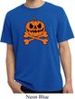 Halloween Pumpkin Skeleton Pigment Dyed Shirt