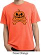 Halloween Pumpkin Skeleton Pigment Dyed Shirt